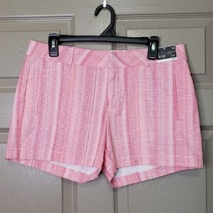 NWT a.n.a Pink Patterned Women Twill Shorts Size 10
